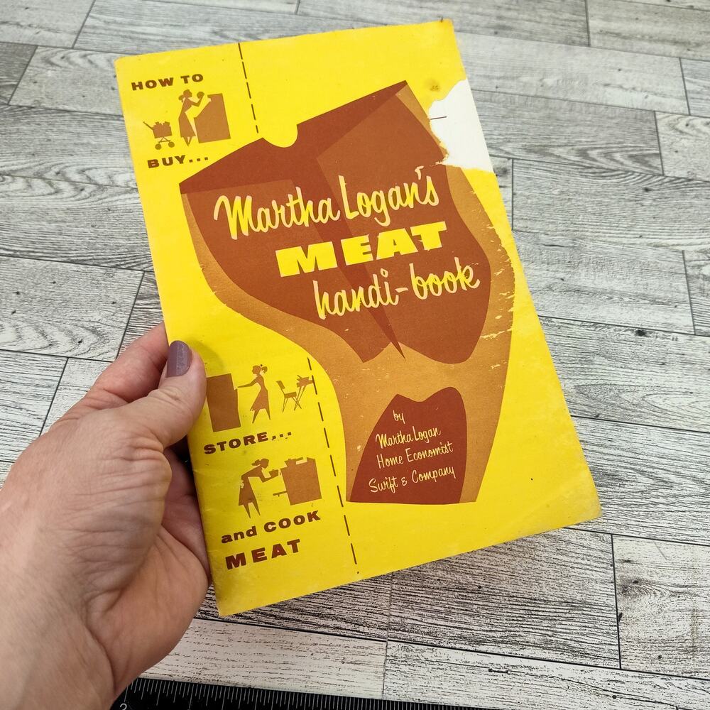 Martha Logans MEAT Handi-Book Booklet Retro‎ Vintage How to Buy Store Cook Meat